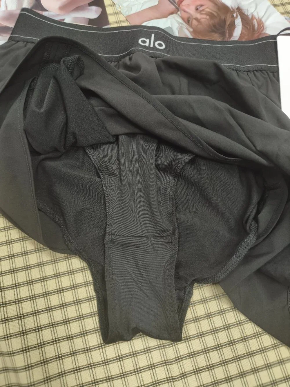 NWT Alo Yoga Match Point Black Athletic Short - Capsule wardrobe💵🦋